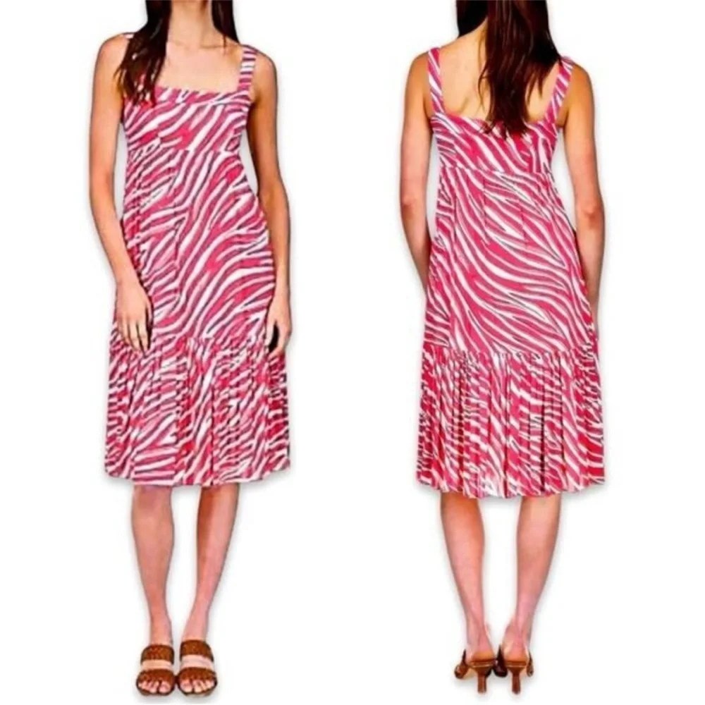 Michael Kors Soft Zebra Midi Dress